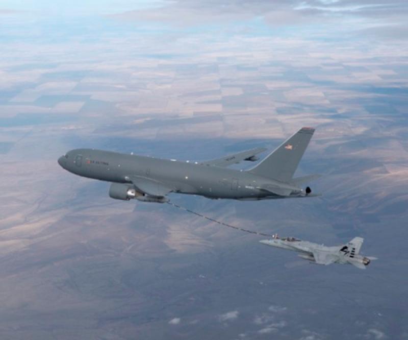 Boeing, USAF Complete KC-46 Tanker Refueling Flight with F/A-18