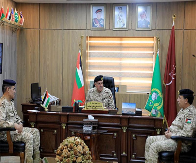Jordanian Army Chief Visits National Defense, Command & Staff Colleges