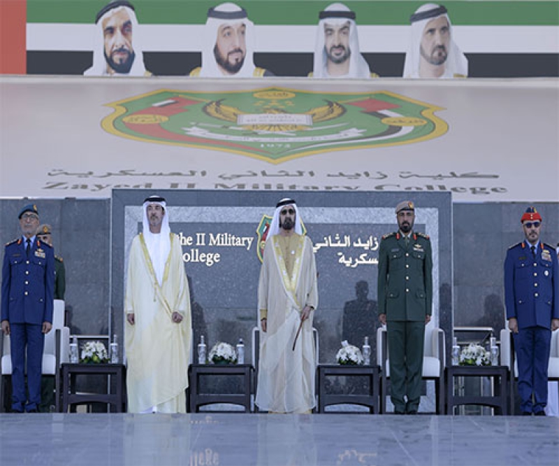 Mohammed bin Rashid Attends Graduation at Zayed II Military College 