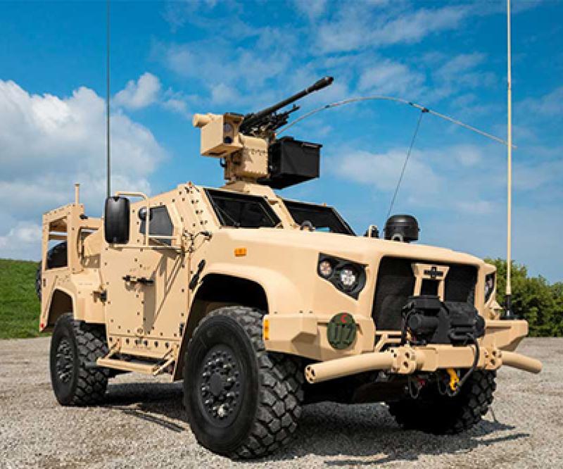 Oshkosh Defense Exhibits Joint Light Tactical Vehicle at IDEX