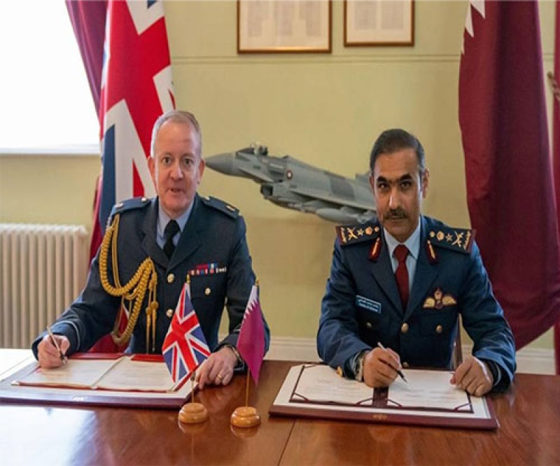 Qatar, UK Chiefs of Staff Sign MoU to Boost Cooperation in Air Capabilities