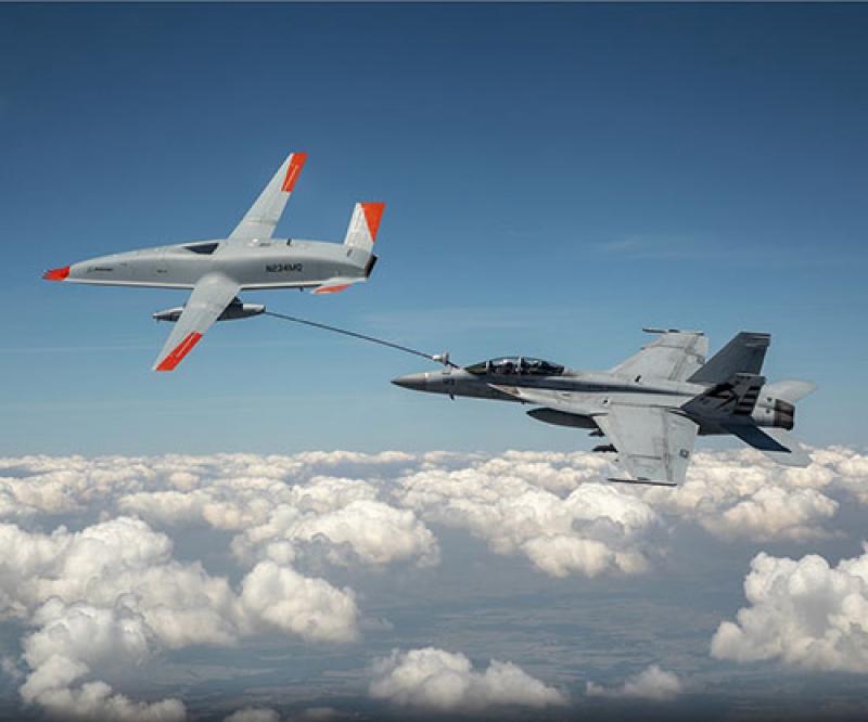 U.S. Navy’s Boeing MQ-25 Becomes First Unmanned Aircraft to Refuel Another Aircraft