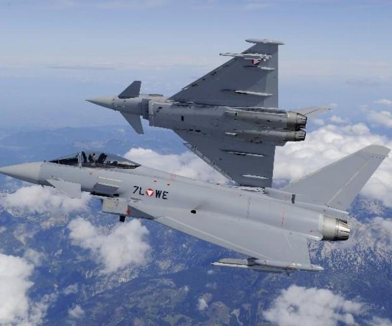 Eurofighter Typhoon deliveries completed to the Austrian Air Force