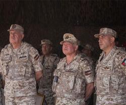 Jordanian King Attends Military Exercise by Royal Artillery Corps