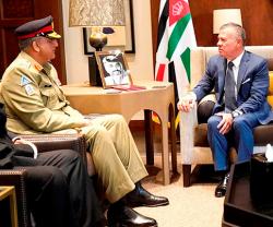 Jordanian King Receives Pakistan Army Chief