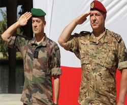 Lebanese Army Chief Receives Commander of French Armed Forces