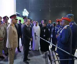 President El-Sisi Attends Egypt International Airshow at Alamein Airport