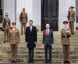 Qatar’s Amir Visits Royal Military Academy Sandhurst