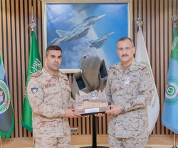 Royal Saudi Air Forces Commander Receives Kuwaiti Army's Deputy Chief of Staff