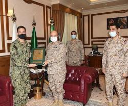 Saudi Chief of General Staff Receives Commander of U.S. Naval Forces Central Command 