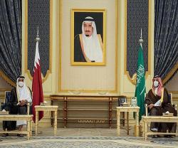 Saudi Crown Prince, Emir of Qatar Hold Talks in Jeddah