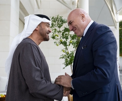 UAE President, Defence Minister Receive Italian Defence Minister