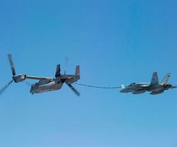 Bell Boeing V-22 Osprey Deploys Refueling Equipment