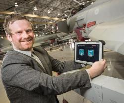 Tablet Technology to Maintain Fast Jet Typhoon Aircrafts