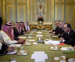 Saudi Crown Prince Meets French President, Defense Minister